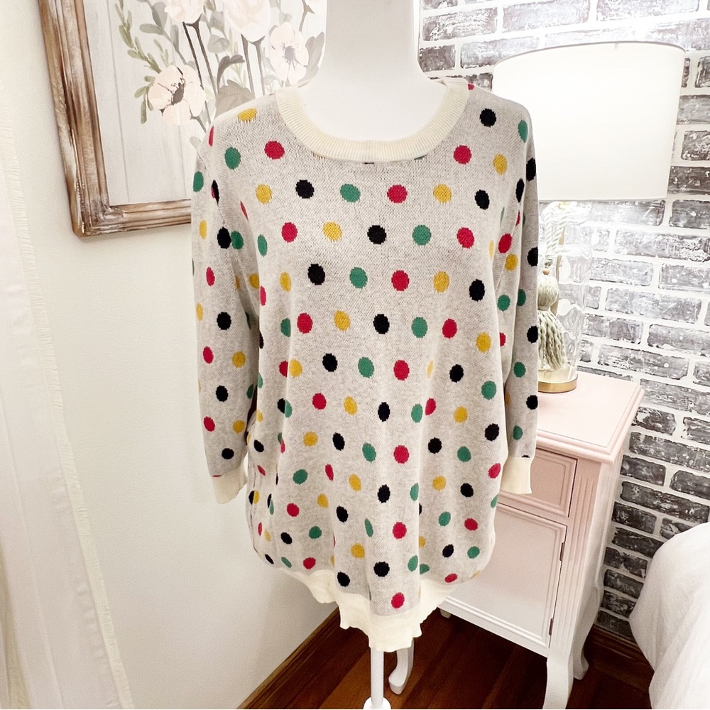 Fun Modcloth polka dot sweater